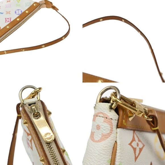 LOUIS VUITTON Pochette Accessoires Hand Bag Monogram Multi White M92649 607RF578 - Picture 8 of 13